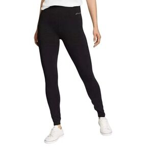 Eddie Bauer Women's Black High Rise Side Pockets Trail Tight Leggings Size S